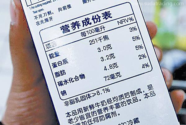 中文標簽進口食品小知識知多少？
